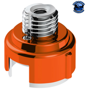 M30X3.5 THREAD-ON GEARSHIFT ADAPTER W/LED MOUNT FOR EATON-FULLER 13/15/18 SPEED (Choose Color) Adapter Orange Chocolate