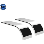 430 STAINLESS STEEL (16GA) ROLL FORMED EDGE SMOOTH HALF FENDER - SS SERIES (Choose Fender Length) (Choose Fender Spread) FENDER 80" / 45" Light Gray