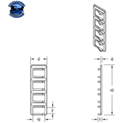 CHROME 4-ROCKER SWITCH COVER FOR PETERBILT 579 (2012-2019) & 567 (2014-2019)- 4 SWITCHES #41769 Switch Cover Dark Slate Gray