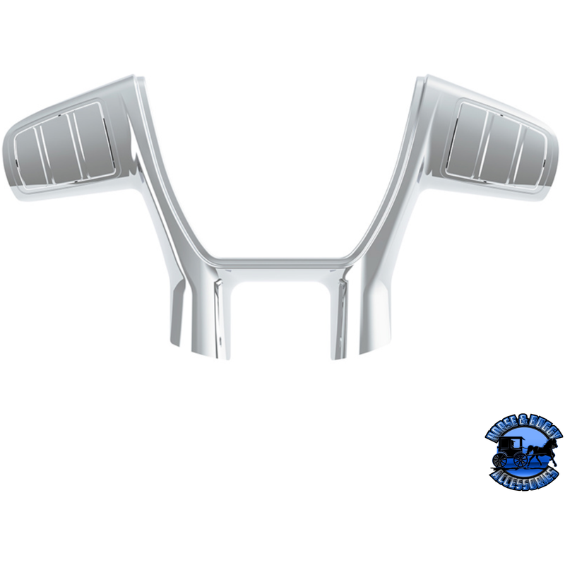 PLASTIC TRIM FOR UNITED PACIFIC YOURGRIP PETERBILT 579/KENWORTH T680 STEERING WHEEL (Choose Finish) WHEEL TRIM Chrome Gray