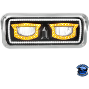 HIGH POWER LED HEADLIGHT WITH TURN SIGNAL AND POSITION LIGHT (Choose Side) (Choose Finish) LED Headlight Black / Passenger's Side Dark Slate Gray