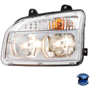HEADLIGHT ASSEMBLY FOR 2015-2025 KENWORTH T880 (Choose Side) HEADLIGHT Drivers Light Gray