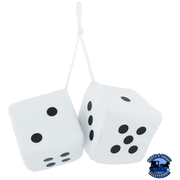 3" X 3" CLASSIC FUZZY DICE (Choose Color) interior White Lavender