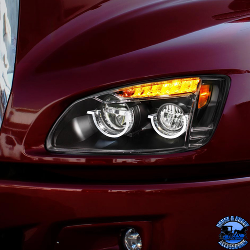 FULL LED HEADLIGHT FOR 2008-2017 KENWORTH T660 (Choose Color) (Choose Side) LED Headlight Chrome / Driver's Side,Chrome / Passenger's side,Black / Driver's Side,Black / Passenger's side Black