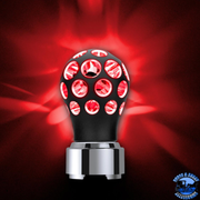 THREAD-ON PHOENIX STYLE BALL GEARSHIFT KNOB WITH LED 9/10 SPEED ADPATER (Choose Color) (Choose LED Color) SHIFTER Matte Black / Blue,Matte Black / Red,Matte Black / Amber,Matte Black / White,Matte Black / Green,Matte Black / Purple,Clear Anodized / Blue,Clear Anodized / Red,Clear Anodized / Amber,Clear Anodized / White,Clear Anodized / Green,Clear Anodized / Purple Black