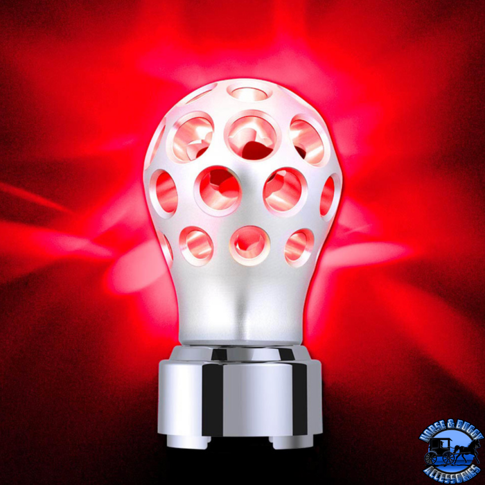 Black THREAD-ON PHOENIX STYLE BALL GEARSHIFT KNOB WITH LED 9/10 SPEED ADPATER (Choose Color) (Choose LED Color) SHIFTER Matte Black / Blue,Matte Black / Red,Matte Black / Amber,Matte Black / White,Clear Anodized / Blue,Clear Anodized / Red,Clear Anodized / Amber,Clear Anodized / White