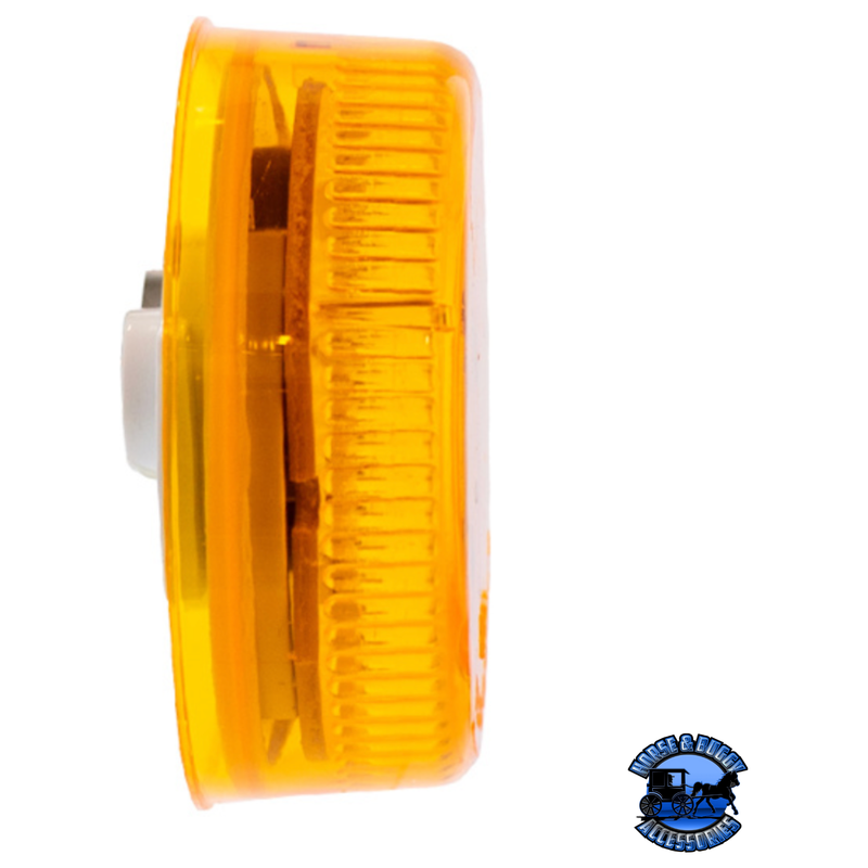 3 LED 2" ROUND LOW PROFILE LIGHT (CLEARANCE/MARKER) (Choose Grommet) (Choose Color) LED Circular Light With,Without Orange