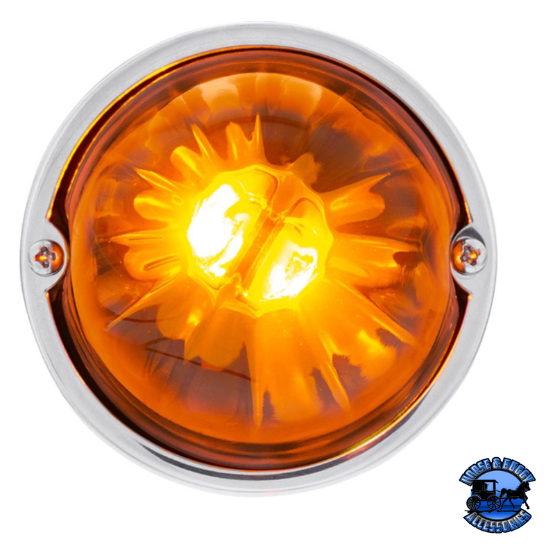 STAR-BURST GLASS WATERMELON LIGHT FLUSH MOUNT KIT (Choose LED Color) (Choose Lens Color) watermelon glass lens Amber / Amber,Amber / Dark Amber,Amber / Clear,Red / Red,Red / Clear,White / Clear Chocolate