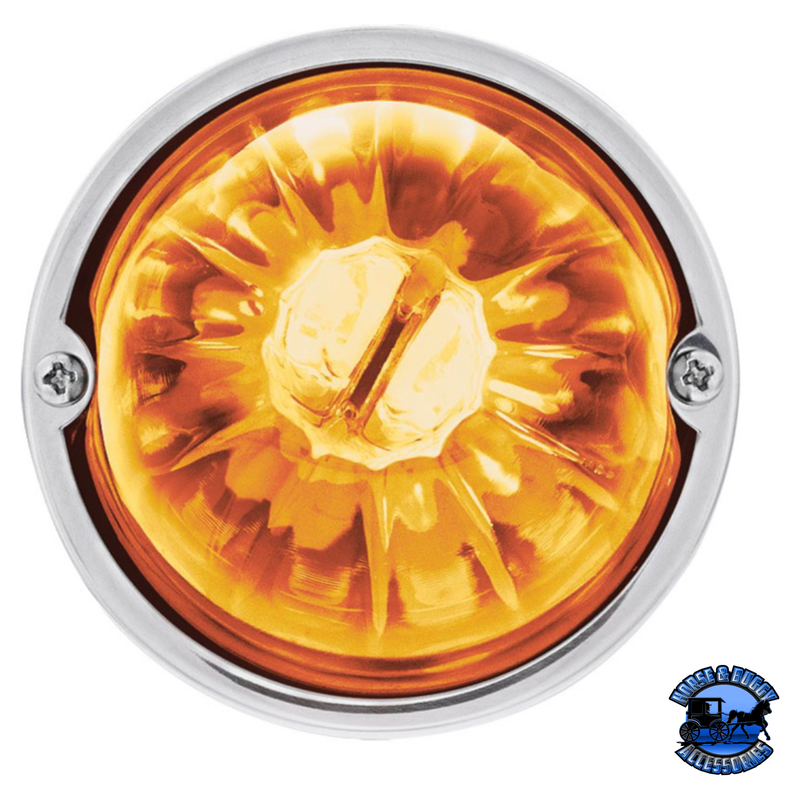 STAR-BURST GLASS WATERMELON LIGHT FLUSH MOUNT KIT (Choose LED Color) (Choose Lens Color) watermelon glass lens Amber / Amber,Amber / Dark Amber,Amber / Clear,Red / Red,Red / Clear,White / Clear Goldenrod