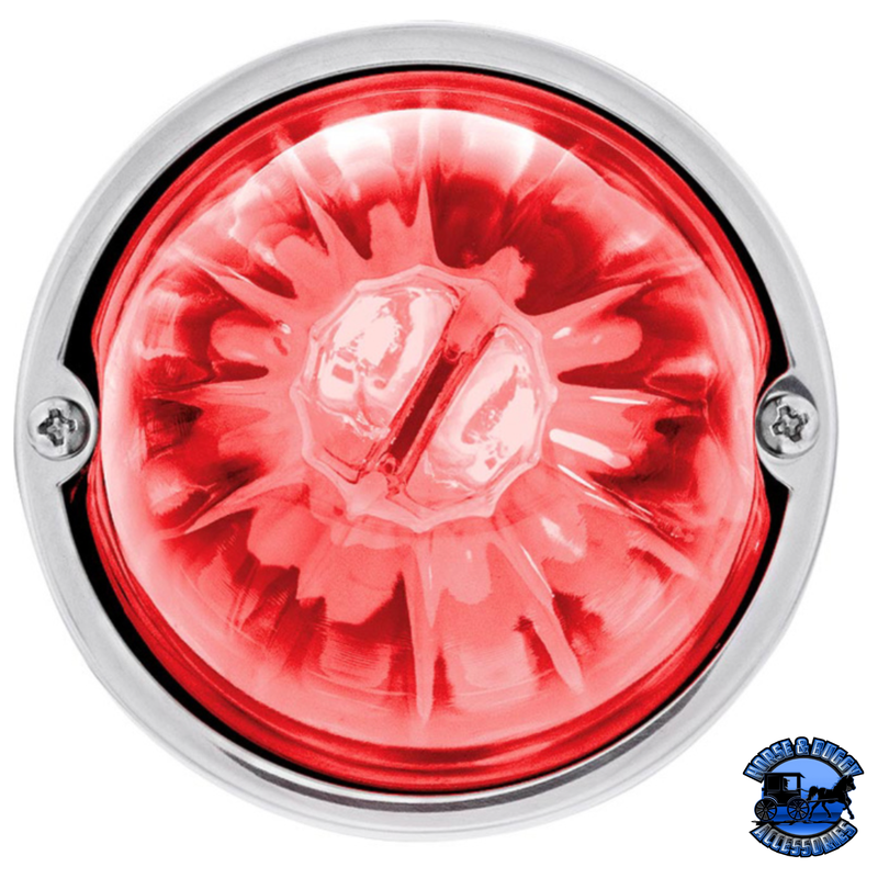 STAR-BURST GLASS WATERMELON LIGHT FLUSH MOUNT KIT (Choose LED Color) (Choose Lens Color) watermelon glass lens Amber / Amber,Amber / Dark Amber,Amber / Clear,Red / Red,Red / Clear,White / Clear Light Coral