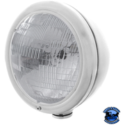 CLASSIC HEADLIGHT ASSEMBLY WITH H6024 BULB (Choose Color) HEADLIGHT Stainless,Chrome Gray