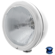 CLASSIC HEADLIGHT ASSEMBLY WITH H4 BULB (Choose Color) headlight Chrome Gray