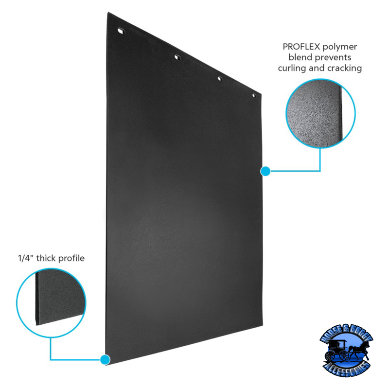 24" X 30" BLACK PROFLEX MUD FLAP (Choose Style) Mud Flap No Graphic,Freightliner Logo Dark Slate Gray
