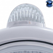 STAINLESS STEEL GUIDE 682-C STYLE HEADLIGHT H4 & LED TURN SIGNAL - CLEAR LENS #31530 HEADLIGHT Gray