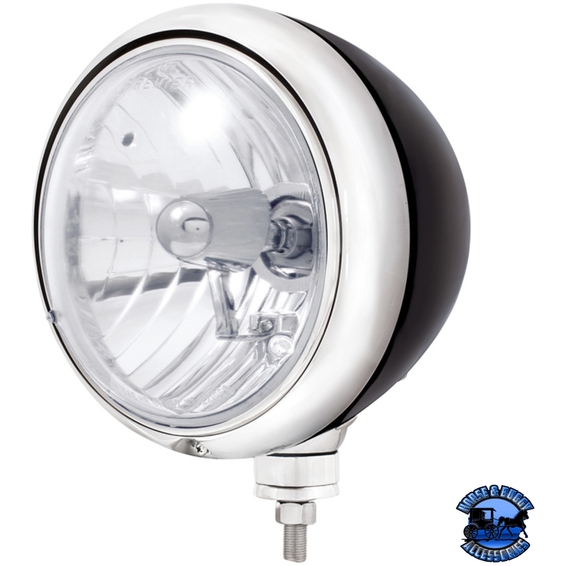 GUIDE 682-C STYLE HEADLIGHT CRYSTAL H4 BULB (Choose Color) Crystal Headlight Black Light Gray