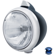 BLACK GUIDE 682-C HEADLIGHT H6024 & ORIGINAL STYLE LED SIGNAL (Choose Color) HEADLIGHT Clear Light Gray