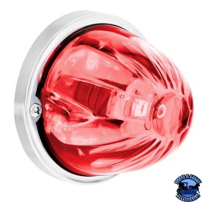 STAR-BURST GLASS WATERMELON LIGHT FLUSH MOUNT KIT (Choose LED Color) (Choose Lens Color)