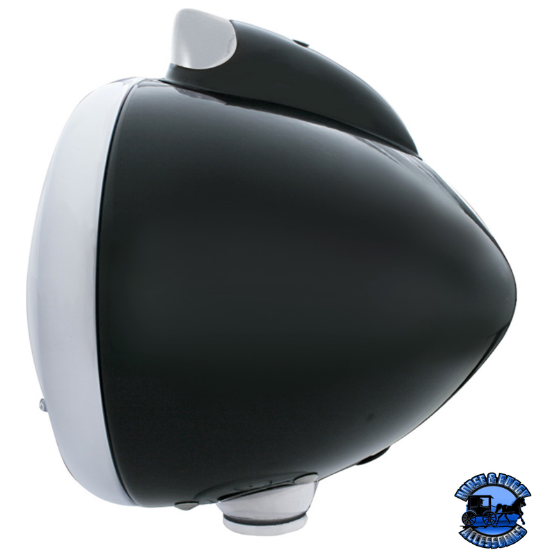 GUIDE 682-C HEADLIGHT H4 WITH 34 AMBER LED & ORIGINAL STYLE LED SIGNAL (Choose Color) (Choose Lens) HEADLIGHT Stainless / Clear,Stainless / Amber,Black / Clear,Black / Amber Dark Slate Gray