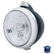 GUIDE 682-C HEADLIGHT CRYSTAL H4 & ORIGINAL STYLE LED SIGNAL (Choose Color) (Choose Lens) HEADLIGHT Black / Clear Light Gray