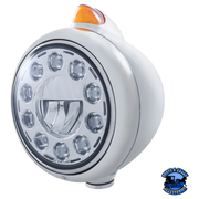 GUIDE STYLE 682-C HEADLIGHT 11 LED BULB & ORIGINAL STYLE LED SIGNAL (Choose Color) (Choose Lens) HEADLIGHT Stainless / Amber Gray