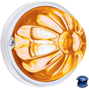 GLASS WATERMELON LIGHT KIT WITH 4 LED LIGHT (Choose LED Color) (Choose Lens Color) watermelon glass lens Amber / Clear Antique White