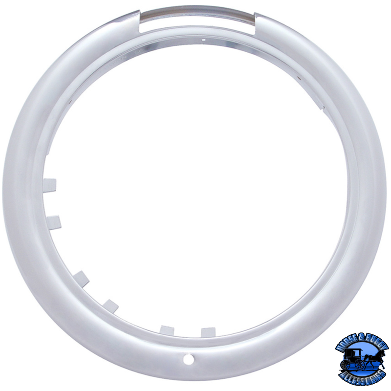 STAINLESS STEEL BULLET CLASSIC HEADLIGHT H4 WITH AMBER LED & SIGNAL (Choose Mode) (Choose Color) HEADLIGHT Dual / Amber,Dual / Clear,Single / Amber,Single / Clear Light Gray