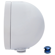 STAINLESS STEEL BULLET CLASSIC HEADLIGHT H4 WITH AMBER LED & SIGNAL (Choose Mode) (Choose Color) HEADLIGHT Dual / Amber,Dual / Clear,Single / Amber,Single / Clear Light Gray