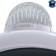 STAINLESS STEEL GUIDE 682-C HEADLIGHT H4 WITH WHITE LED & DUAL MODE LED SIGNAL (Choose Color) HEADLIGHT Clear,Amber Gray