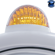 CHROME GUIDE 682-C HEADLIGHT H4 WITH AMBER LED & DUAL MODE LED SIGNAL (Choose Color) HEADLIGHT Amber,Clear Gray
