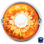 GLASS WATERMELON LIGHT KIT WITH 2 LED LIGHT (Choose LED Color) (Choose Lens Color) watermelon glass lens Amber / Amber,Amber / Dark Amber,Amber / Clear,Red / Red,Red / Clear,White / Clear Antique White