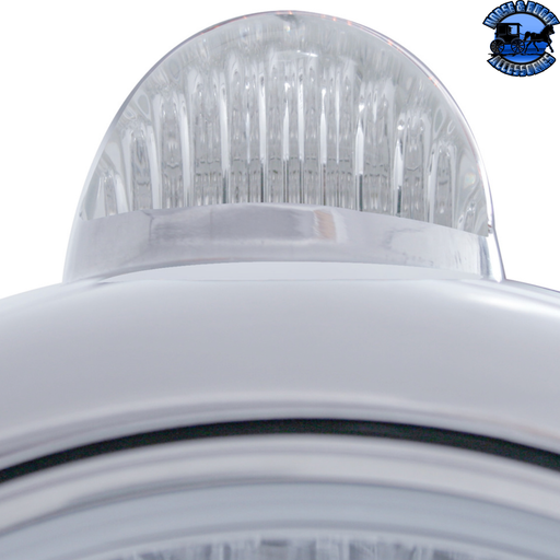 CHROME GUIDE 682-C HEADLIGHT H4 & DUAL MODE LED SIGNAL (Choose Color) HEADLIGHT Clear,Amber Gray