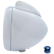 STAINLESS STEEL GUIDE 682-C HEADLIGHT H4 & DUAL MODE LED SIGNAL (Choose Color) HEADLIGHT Clear,Amber Light Gray