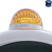 STAINLESS STEEL GUIDE 682-C HEADLIGHT NO BULB WITH LED SIGNAL (Choose Color) HOUSING Amber,Clear Gray