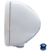 CHROME CLASSIC HEADLIGHT CRYSTAL H4 BULB & LED TURN SIGNAL (Choose Color) HEADLIGHT Amber,Clear Gray