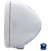 CLASSIC HEADLIGHT ASSEMBLY H6024 BULB & LED TURN SIGNAL (Choose Color) (Choose Lens Color) HEADLIGHT Stainless / Amber,Stainless / Clear,Chrome / Amber,Chrome / Clear Gray