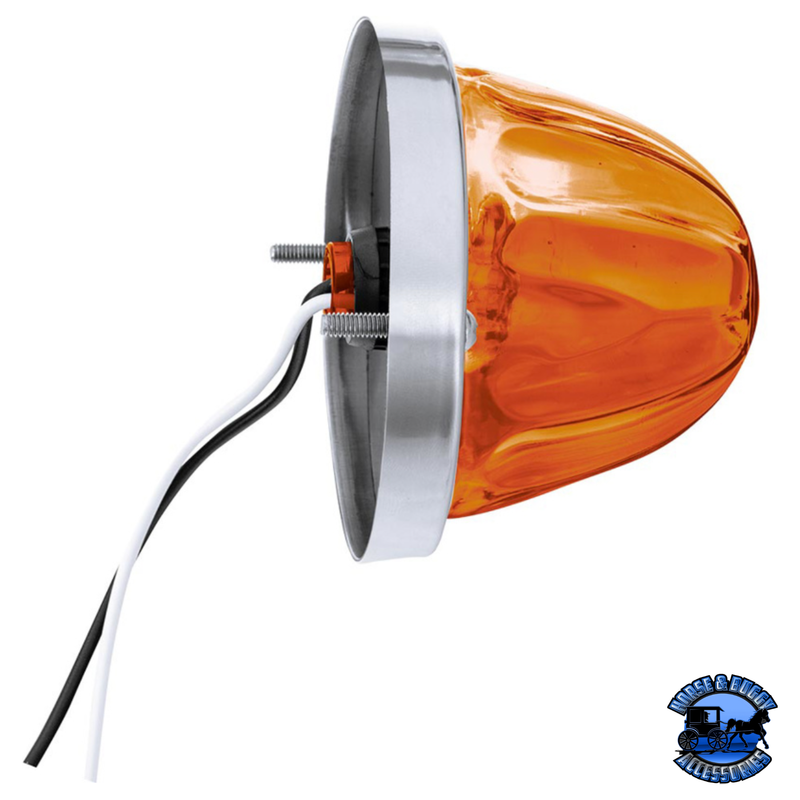 GLASS WATERMELON LIGHT KIT WITH LED LIGHT (Choose LED Color) (Choose Lens Color) watermelon glass lens Amber / Amber,Amber / Dark Amber,Amber / Clear,Red / Red,Red / Clear Chocolate