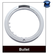 STAINLESS STEEL BULLET CLASSIC HEADLIGHT H6024 BULB & LED TURN SIGNAL (Choose Color) HEADLIGHT Amber,Clear Black