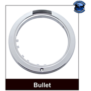 STAINLESS STEEL BULLET CLASSIC HEADLIGHT 6014 BULB & LED TURN SIGNAL (Choose Color) HEADLIGHT Amber,Clear Black