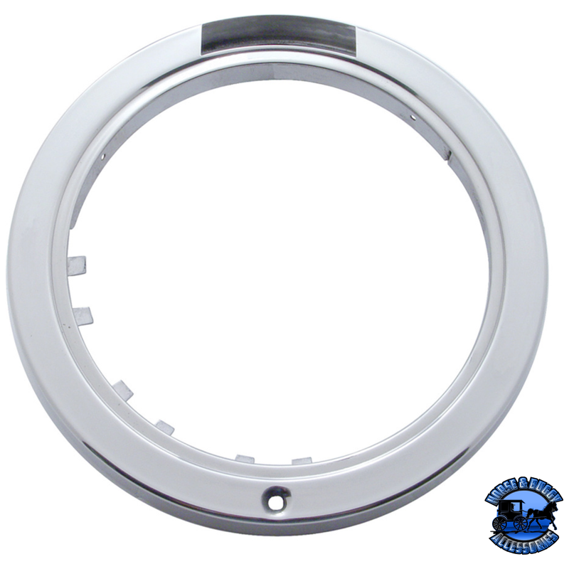 STAINLESS STEEL BULLET HALF MOON HEADLIGHT CRYSTAL H4 BULB & LED TURN SIGNAL (Choose Color) HEADLIGHT Amber,Clear Light Gray