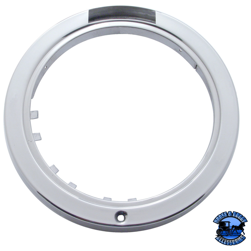 STAINLESS STEEL BULLET HALF MOON HEADLIGHT H4 BULB & LED TURN SIGNAL (Choose Color) HEADLIGHT Amber,Clear Light Gray