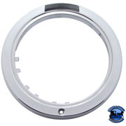 STAINLESS STEEL BULLET HALF MOON HEADLIGHT H6024 BULB & LED TURN SIGNAL (Choose Color) HEADLIGHT Amber,Clear Light Gray