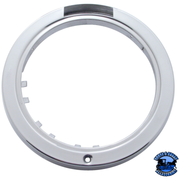 STAINLESS STEEL BULLET HALF MOON HEADLIGHT 6014 BULB & LED TURN SIGNAL (Choose Color) HEADLIGHT Amber,Clear Light Gray