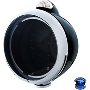 BLACK GUIDE 682-C HEADLIGHT NO BULB WITH LED SIGNAL (Choose Mode) (Choose Color) HOUSING Dual / Clear,Single / Clear Black