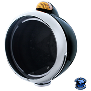 BLACK GUIDE 682-C HEADLIGHT NO BULB WITH LED SIGNAL (Choose Mode) (Choose Color) HOUSING Dual / Amber Black