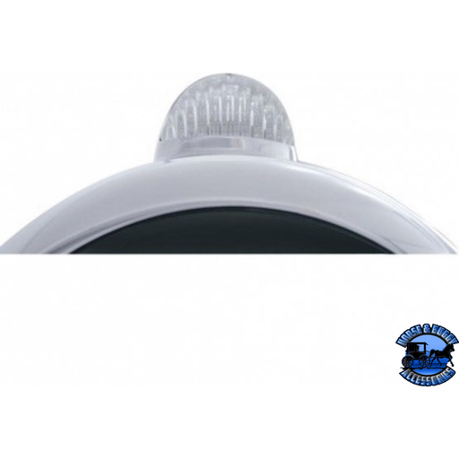 CHROME GUIDE 682-C HEADLIGHT NO BULB WITH LED SIGNAL (Choose Mode) (Choose Color) HEADLIGHT Single / Amber,Dual / Amber,Dual / Clear Gray