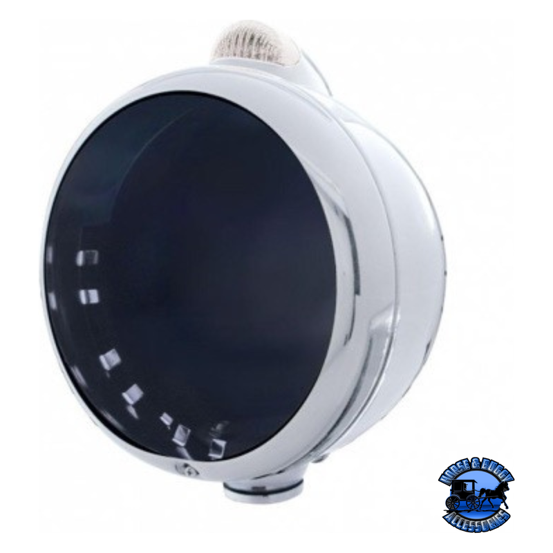 CHROME GUIDE 682-C HEADLIGHT NO BULB WITH LED SIGNAL (Choose Mode) (Choose Color) HEADLIGHT Dual / Clear Dark Slate Gray