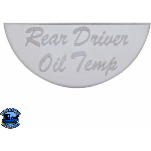 Gauge Plate For Peterbilt - Rear Driver Oil Temp #48048 Gauge Plate Gray