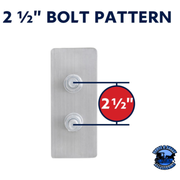 2-1/2" BOLT PATTERN SS SPRING LOADED LIGHT BAR WITH 6X DOUBLE FURY 19 LED LIGHTS & VISORS (Choose Color) light bar Red & Blue,Red & Green,Red & Purple,Red & White,Red & Amber Gray