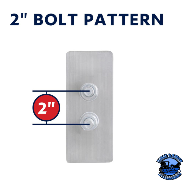 2" BOLT PATTERN SS SPRING LOADED LIGHT BAR WITH 6X DOUBLE FURY 19 LED LIGHTS & VISORS (Choose Color) light bar Red & Blue,Red & Green,Red & Purple,Red & White,Red & Amber Gray