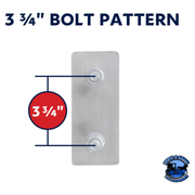 3-3/4" BOLT PATTERN SS SPRING LOADED LIGHT BAR WITH 6X DOUBLE FURY 19 LED LIGHTS & VISORS (Choose Color) light bar Red & White,Red & Blue,Red & Green,Red & Purple,Red & Amber Gray